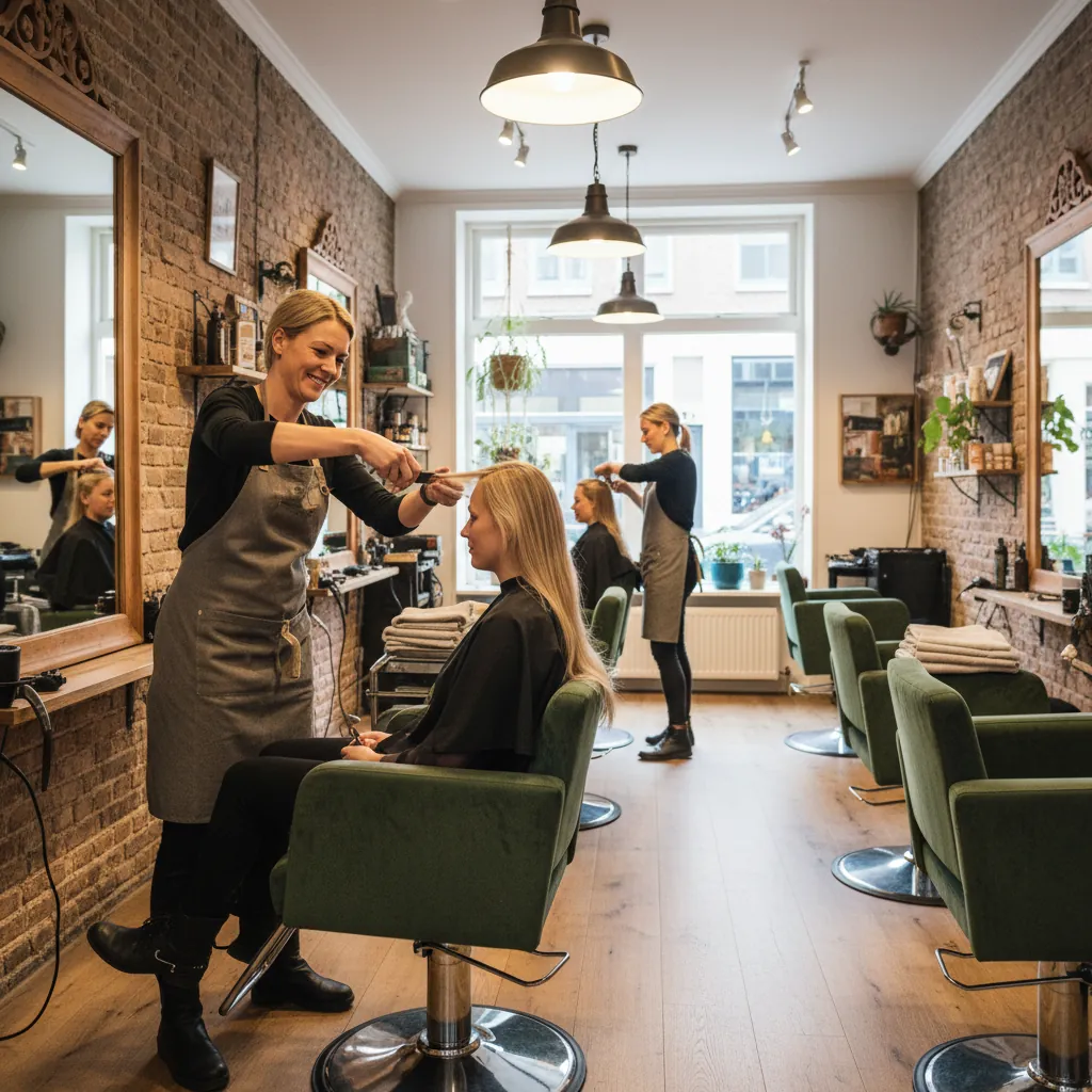 Het team van Ashlyn's HairstylZ aan het werk